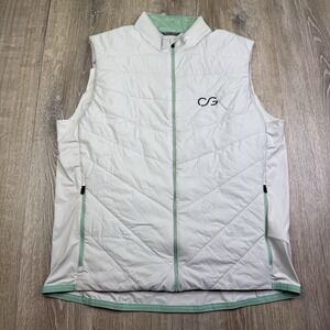 KJUS Release Vest Quilted Stretch Full Zip Pockets Golf Men's Size 2XL 56 Logo